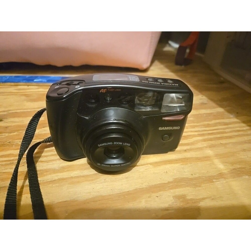 Samsung AF Zoom 105S Point & Shoot 35mm 90s Y2K Film Camera Tested Working*